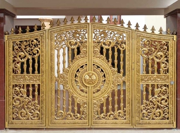 Mẫu 3: Mẫu cổng nhôm đúc cao cấp, vừa thẩm mỹ vừa bền bỉ theo thời gian.