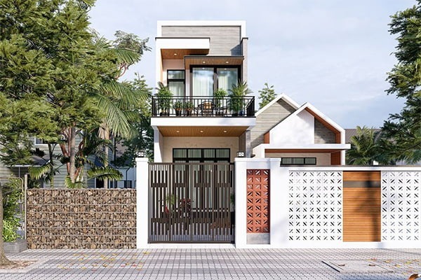 Mẫu cổng nhà ống đẹp và hiện đại
