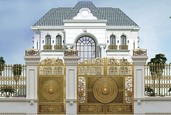 cổng biệt thự hiện đại phong cách cổ điển