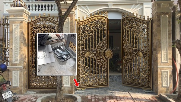 Cổng âm sàn tự động có độ bền và tính thẩm mỹ cao